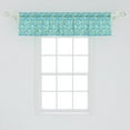 thumbnail image 2 of Ambesonne Floral Window Valance, Flowers on Stems, 42" x 12", Aqua Multicolor, 2 of 3