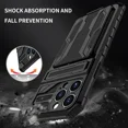 thumbnail image 4 of ShockProof Armor Case For iPhone 16 15 14 Pro Max Plus 13 12 11 Pro XS Max XR 8 Plus Anti Shock KickStand Bracket Card Slot Case Red iPhone 14 Pro, 4 of 6