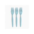 thumbnail image 2 of Light Blue Plastic Forks (50 Pc) - Party Supplies - 50 Pieces, 2 of 2