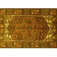 thumbnail image 1 of Ahgly Company Machine Washable Indoor Rectangle Persian Yellow Traditional Area Rugs, 2' x 3', 1 of 4