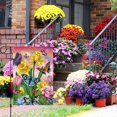 thumbnail image 2 of Rdsfhsp Welcome Spring Garden Flag 12x18 Double Sided, Linen Small Vertical Floral Flower Garden Yard House Flags Outside Outdoor House Spring Summer Decoration, 2 of 5