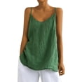 thumbnail image 3 of Womens Tank Tops Summer Casual Sleeveless V Neck Camisole Loose Fit Spaghetti Strap Cami Shirts, 3 of 5