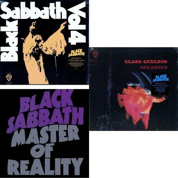 Vol. 4 (180G) & Master Of Reality & Paranoid (180G) [LP Vinyl Bundle]