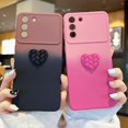 thumbnail image 2 of Compatible with Samsung Galaxy S21 Plus Cute 3D Love Heart Phone Case,Luxury Gradient Case Women Full Camera Lens Protection Soft Shockproof Bumper Cover (c, Samsung Galaxy S21 Plus), 2 of 7