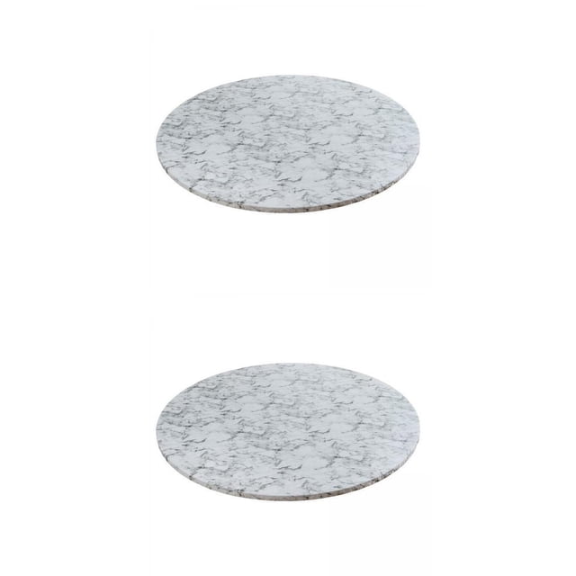 Mantel de vinilo, 2 uds., lavable, impermeable, resistente a las manchas, a prueba de aceite BLESIY mantel redondo