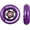 Royal Purple, variant on Rollerex VXT500 Inline Skate Wheels (2-pack w/ bearings, spacers and washers) - Use on Roller Blades, RipStiks, Luggage, Baggage or Wheelchairs (Rocket Red, 72mm)
