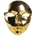 thumbnail image 1 of Metallic Color Mask Halloween Party Mask Full Face Mask Masquerade Mask for Women Men Masquerade Halloween Cosplay Silver, 1 of 5