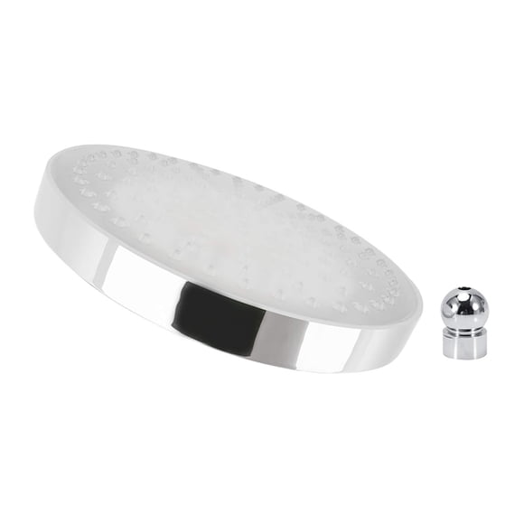 Cabezal de ducha tipo lluvia Cabezal de ducha LED redondo de 8 pulgadas con luces controladas por temperatura de 3 colores que cambian automáticamente Cabezal de ducha de baño de alta presión con lluv