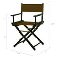 thumbnail image 4 of 18" Director's Chair Black Frame-Brown Canvas, 4 of 8