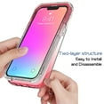 thumbnail image 4 of iPhone 13 Pro Max Case,Dteck Shockproof Rubber Bumper Hybrid PC Gradient Lightweight Slim Transparent Back Cover without Screen Protector For Apple iPhone 13 Pro Max 6.7-inch,Red, 4 of 7