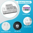 thumbnail image 6 of Subekyu Bathroom Counter Organizer, Toothbrush Holder for Bathroom, Resin Bathroom Organizer Countertop Storage for Cotton Ball, 6 of 6