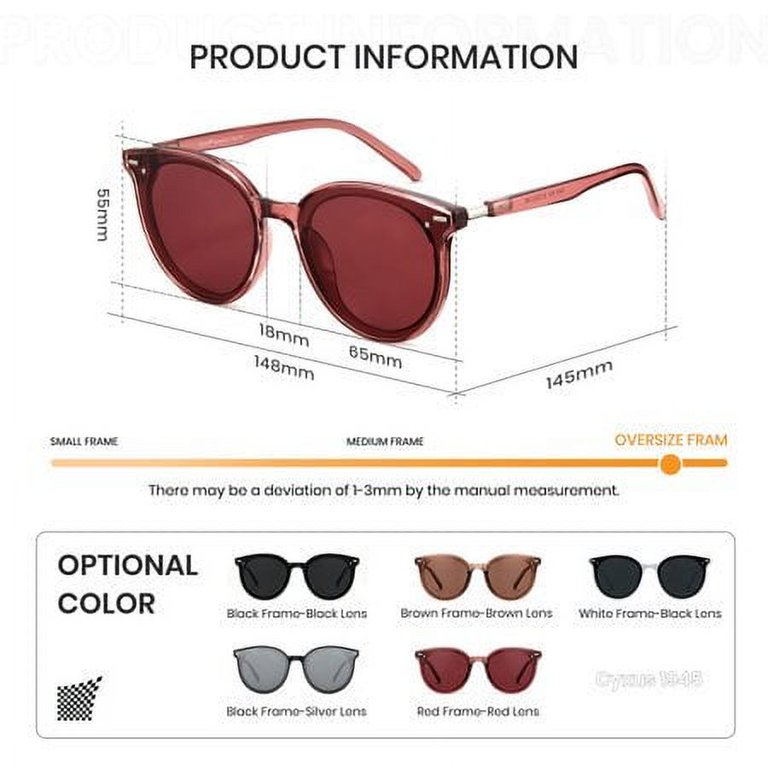 Cyxus Polarized Oversized Sunglasses for Woman/Girl UV400  display picture 1