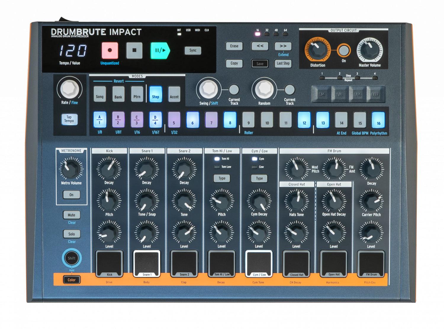 Arturia DrumBrute Impact Analog Drum Machine