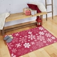 thumbnail image 5 of Mohawk Home Prismatic Snowflakes Red Contemporary Theme Christmas Precision Printed Scatter, 1'6"x2'6", Red, 5 of 6
