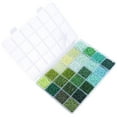 thumbnail image 3 of John Bead 300g Assorted Glass Seed Beads 8/0, 24 Colors Green Palette Round Bead for DIY Crafts Jewelry Making Bead Box, 3 of 4