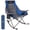 Blue, variant on Sunnyfeel Oversized Folding Rocking Camping Chairs, High Back Fully Padded Outdoor Rocker Recliners, Portable Lawn Patio Rocking Chairs with Side Pocket, Supports Up to 500 LBS