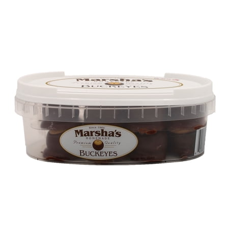 Marsha s Homemade Buckeyes – 8 oz. Tub Peanut Butter Balls Covered in Chocolate Marsha s Homemade Buckeyes – 8 oz. Tub Peanut Butter Balls Covered in Chocolate