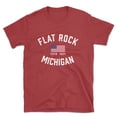 thumbnail image 1 of Flat Rock Michigan Patriot Men's Cotton T-Shirt, 1 of 1