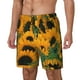thumbnail image 1 of Balery Sunflowers 7 Bañador para hombre, shorts de playa de secado rápido con entrepierna y forro de compresión-Small, 1 of 6