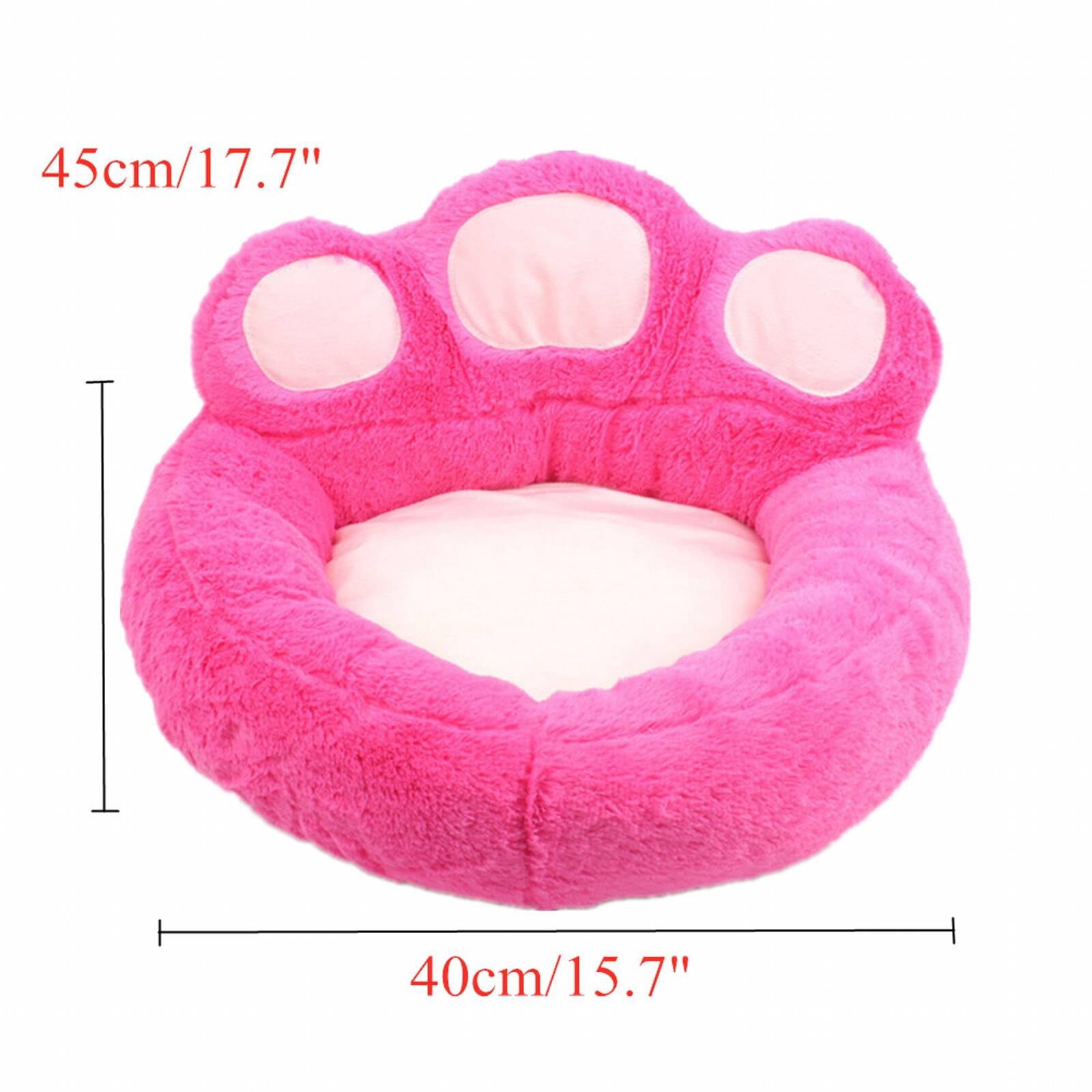 BESTSKY Washable Dog Bed,Head and Neck Support Dog Mat,Simple and Practical Cat Beds for Indoor Cats,Pink,S