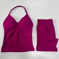 thumbnail image 5 of Conjunto de gimnasio de impacto para mujer, camisetas sin mangas con espalda descubierta, pantalones cortos sin costuras de cintura alta, ropa deportiva, conjuntos de entrenamiento, 5 of 5