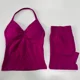 thumbnail image 5 of Conjunto de gimnasio de impacto para mujer, camisetas sin mangas con espalda descubierta, pantalones cortos sin costuras de cintura alta, ropa deportiva, conjuntos de entrenamiento, 5 of 5