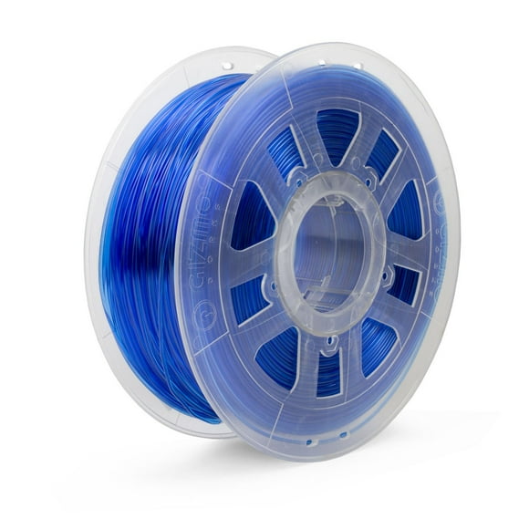Gizmo Dorks Filament PLA 3mm (2.85mm) 1kg / 2.2lb pour Imprimantes 3D, Bleu Translucide