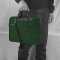 thumbnail image 5 of Lsque Emerald Green Sparkling Pattern Laptop Bag – Portable & Slim Single-Shoulder Computer Case with Adjustable Strap, Protective, Lightweight for 13”/14”/15.6” Laptops, 5 of 8