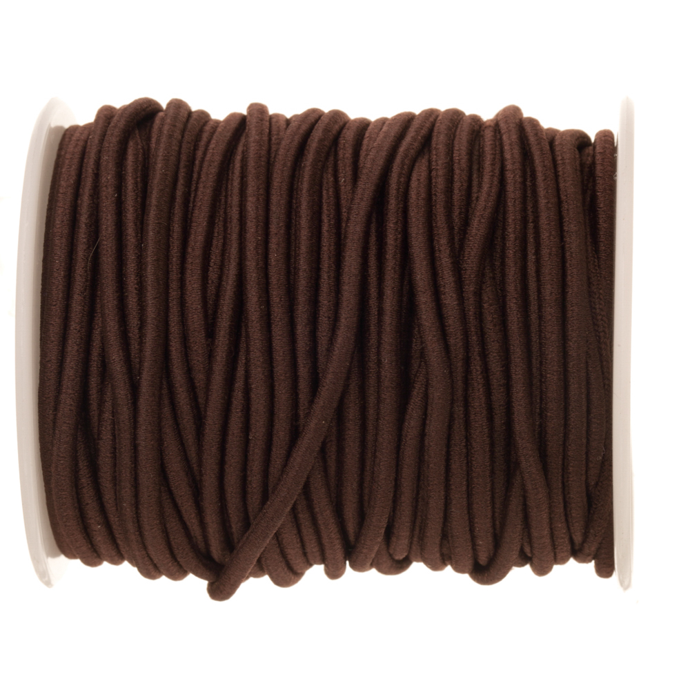 Brown Bracelet Elastic Cord For SlipOn Bracelets Or Watch Bands 2.5mm