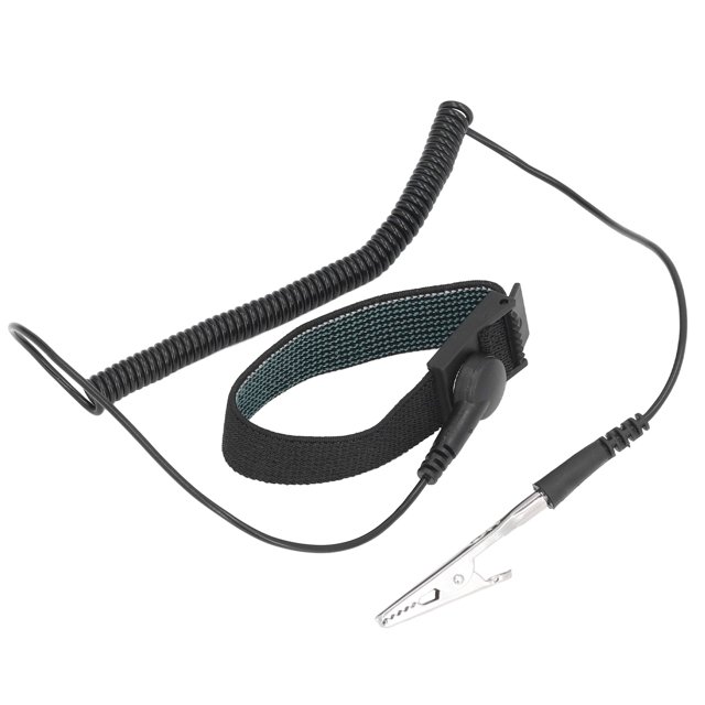 ESD Bracelet, Static Resistant Wrist Strap Protective Wear Resistance 0.1sec Decay Durable For Dust Free Workshops Blue,Black