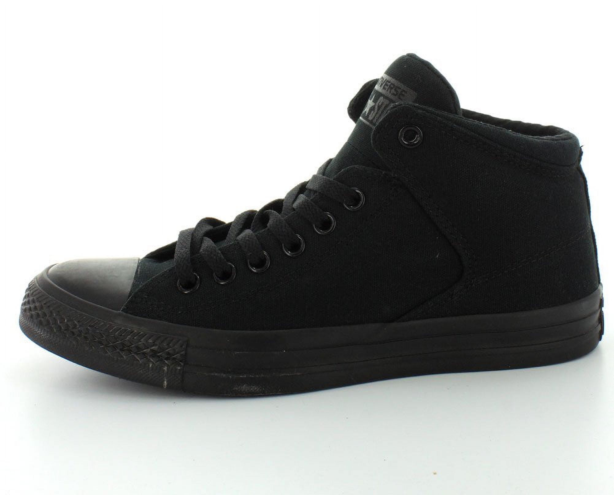 Converse Men's Street Canvas High Top Sneaker, Black/Black/Black, 12 M US - image 2 of 5