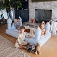 thumbnail image 2 of Cama de viaje y colchón inflable Sleepover FUNBOY Kids Blue Castle, 2 of 6