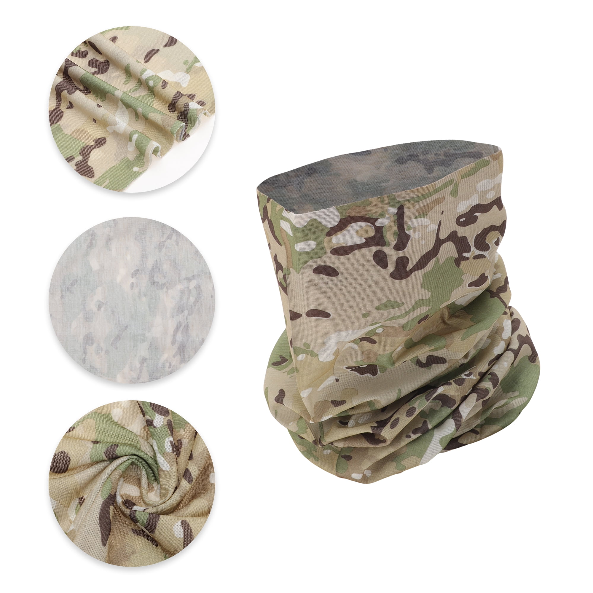 Unique Bargains Windproof Face Scarf Mask 1 Pc Brown, Green