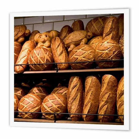 3dRose Sourdough bread at caf?, San Francisco, CA - US05 DFR0188 - David R. Frazier, Iron On Heat Transfer, 10 by 10-inch, For White (Best Sourdough Bread Bowl San Francisco)