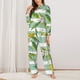 thumbnail image 2 of Balery Lemon Conjunto de Pijama con Estampado para Mujer, Conjunto de Dos Piezas con Manga Larga, Ropa de Dormir Suave con Bolsillos, Pijamas Cómodos-Medium, 2 of 7