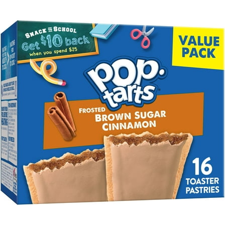 Pop-Tarts Frosted Brown Sugar Cinnamon Toaster Pastries | 27 oz Box (1 Pack)