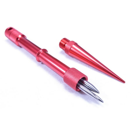 

Red Fid-Loaded Marlin Spike Tightening Tool for Paracord and Leather Work - Comes with 3 Fids Inside