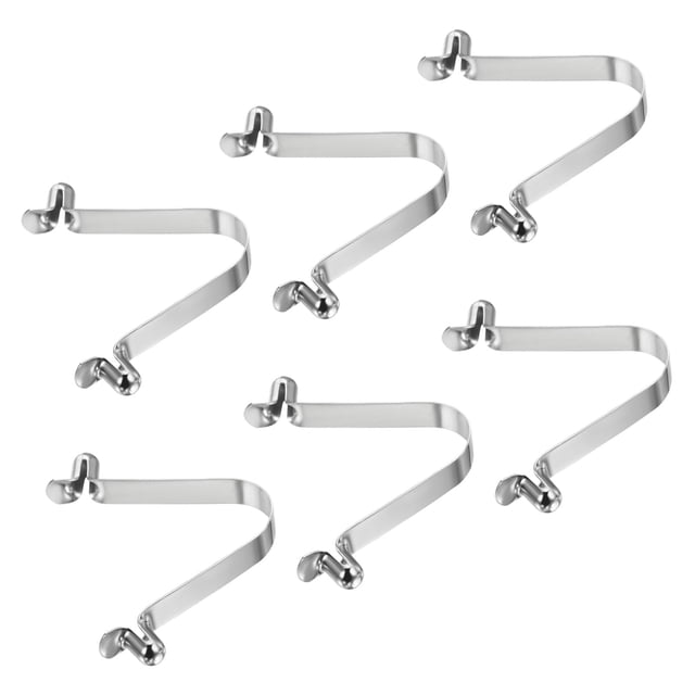 Unique Bargains 8.5x6mm Kayak Paddle Snaps, Hollow Button Double Pins Lock Tube Spring Clips for Tent Pole, 6 Pack