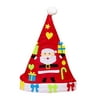 Hotwon DIY Craft Sewing Felts Cartoon Christmas Hat Kit Kids Sewing Toy Gift Xmas Decor