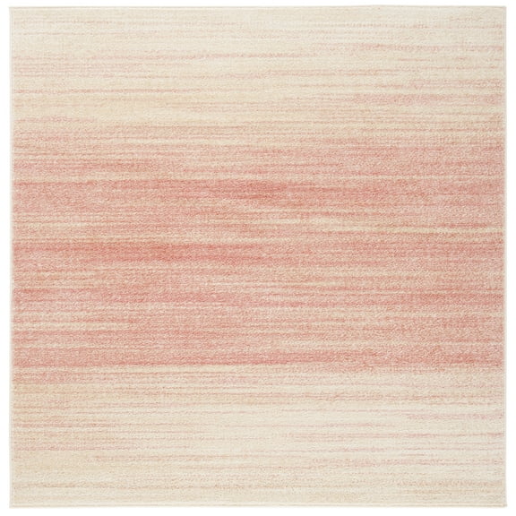 SAFAVIEH Adirondack Maris Abstract Area Rug, Pink/Ivory, 4' x 4' Square