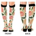 thumbnail image 4 of FORMRS Womens Knee High Socks Casual Long Thick Travel Daily Wear, 1 Pair, Watercolor Grapefruit, 4 of 6