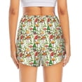 thumbnail image 2 of Lsque Mushrooms Gnomes Printed Women's Running Shorts with Liner Pockets,Elastic Quick Dry Workout Athletic Gym Yoga Shorts,Womens High Waist Shorts-Medium, 2 of 9
