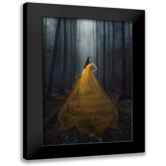 Appleproject, Afiez 17x24 Black Modern Framed Museum Art Print Titled - stand here