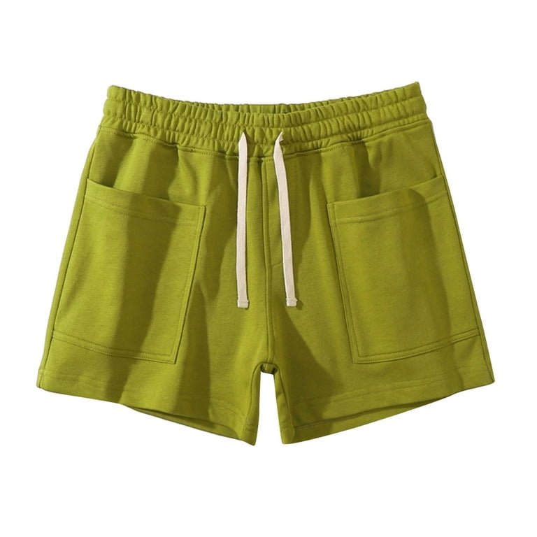 Jogging Shorts Men Born Primitive Shorts Mens Summer Solid Color Big Pockets Pants Pocket Drawstring Loose Casual Sports Running Straight Shorts Beach