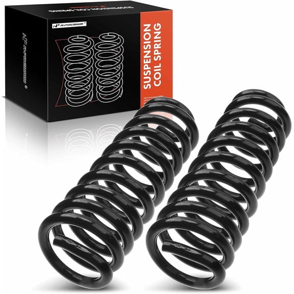 A-Premium 2Pcs Front Suspension Coil Spring Set Compatible with Ford F-150 1980-1996 F-250 1980-1987 F-100 E-100 E-150 Econoline Club Wagon Bronco Driver and Passenger Side