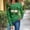 Green, variant on HOMBOM Womens T Shirts Crew Neck Graphic Tees St.Patrick's Day Green Summer Casual Shamrock Print Tops for Ladies