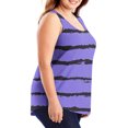 thumbnail image 4 of Ruimatai Women's Plus Size Casual Printed Tank Top Round Neck Loose Fit Stylish Floral Summer Cami for Everyday Comfort, 4 of 7