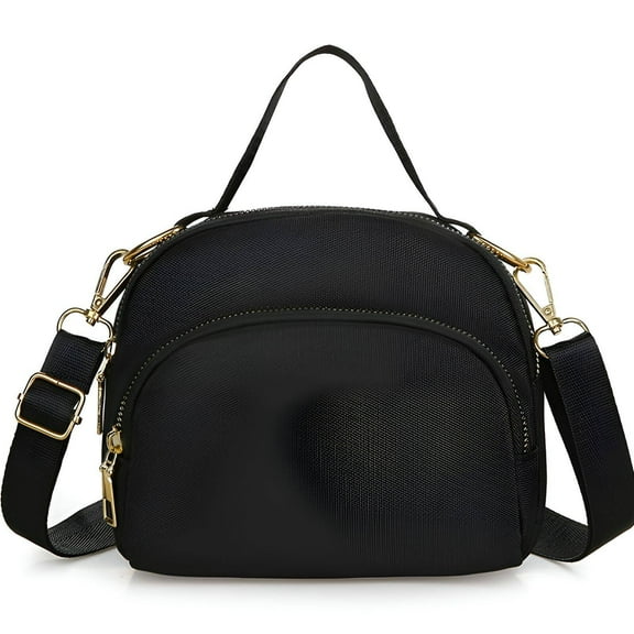 TELOLY Travel Crossbody Bags for Women,Simple and Elegant Nylon Crossbody Bags for Women,Doesn'T Look Bulky Crossbody Bags for Women Travel,Black