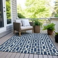 thumbnail image 6 of Addison Rugs Chantille Indoor/Outdoor Transitional Geometric Navy Washable Rectangle Rug, 5' x 7'6", 6 of 6