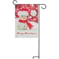 thumbnail image 5 of SKYSONIC Snowman Background Double-Sided Printed Garden House Sports Flag-12x18(in)-Polyester Decorative Flags for Courtyard Garden Flowerpot, 5 of 6